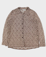 Y2k 00s Joanna Hope Lace Blouse - L
