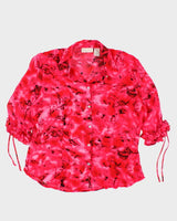Y2k 00s Caviar Ruffle Sleeve Blouse - M