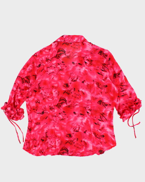 Y2k 00s Caviar Ruffle Sleeve Blouse - M