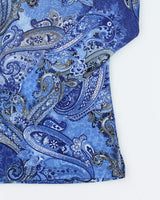 Y2k 00s Paisley Pattern Mesh Top - L