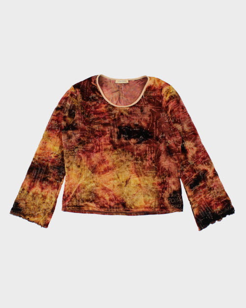 Y2k 00s Vice Versa Top - L