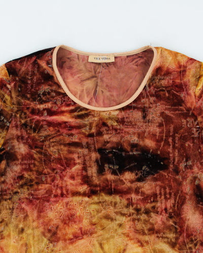 Y2k 00s Vice Versa Top - L