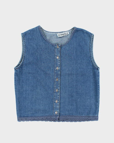 Vintage 90s Clientele Denim Top - M
