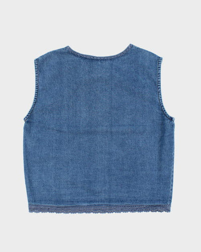 Vintage 90s Clientele Denim Top - M