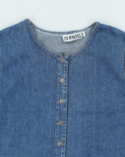 Vintage 90s Clientele Denim Top - M