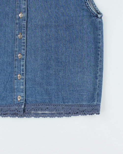 Vintage 90s Clientele Denim Top - M