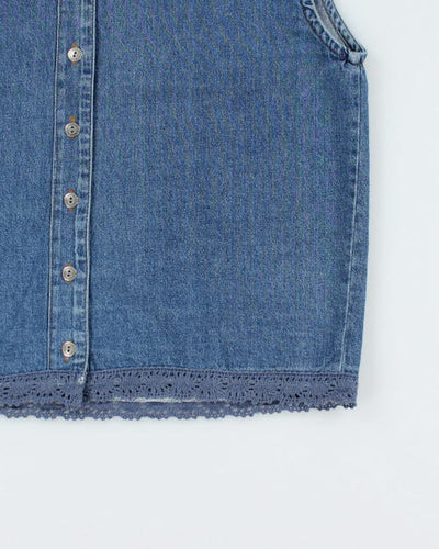 Vintage 90s Clientele Denim Top - M
