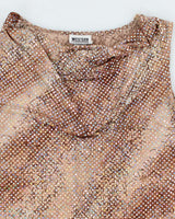 Y2k 00s Cowl Neck Sparkly Cami - M