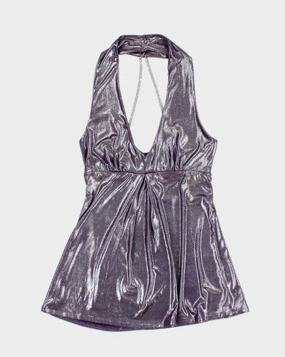 Y2k 00s Guess Halter Top - S