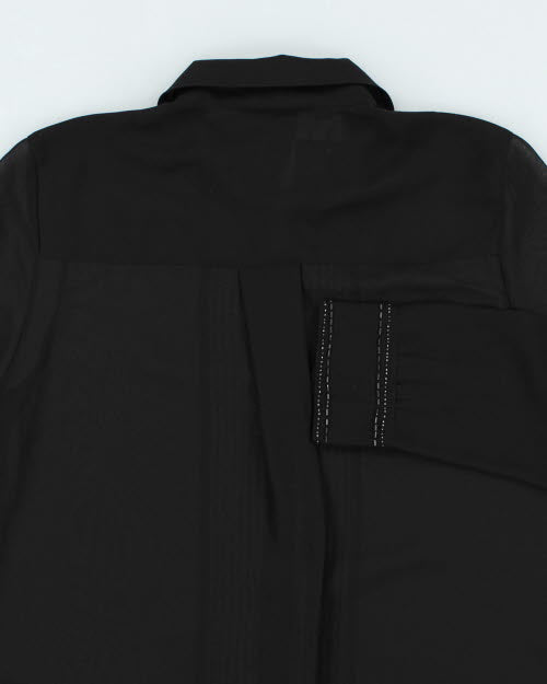 Guess Sheer Beaded Blouse - S