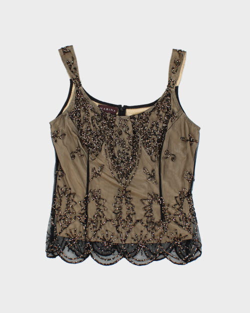 Marina Beaded Cami Top - S