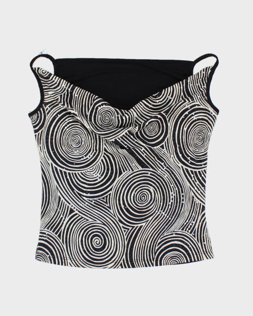 Y2k 00s Seduction Cowl Neck Cami - S