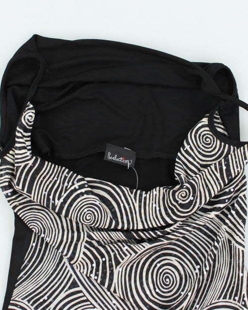 Y2k 00s Seduction Cowl Neck Cami - S