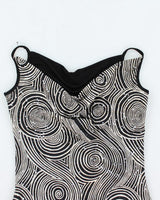 Y2k 00s Seduction Cowl Neck Cami - S