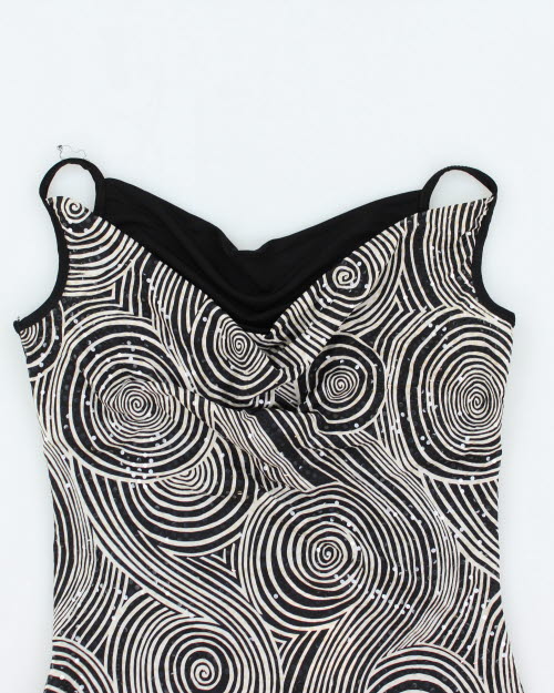 Y2k 00s Seduction Cowl Neck Cami - S