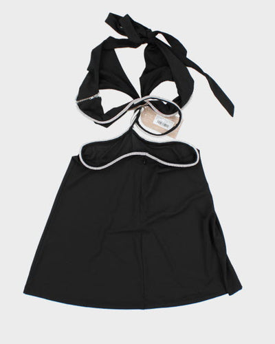 Deadstock Meshki Cut-out Halter Top - S