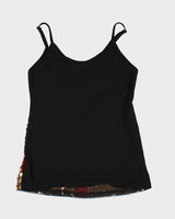 Y2k 00s Sequin Union Jack Cami - XS