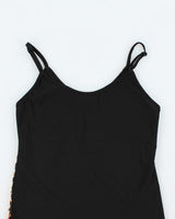 Y2k 00s Sequin Union Jack Cami - XS