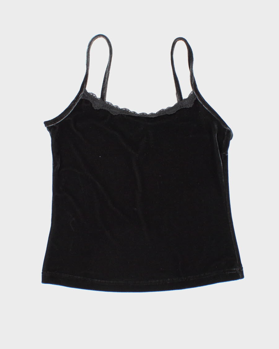 Y2k 00s Jessica Velvet Cami - S