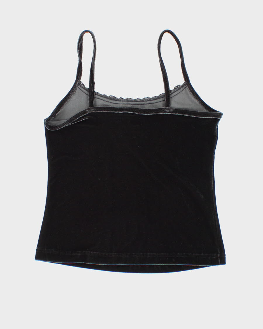 Y2k 00s Jessica Velvet Cami - S