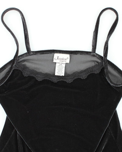 Y2k 00s Jessica Velvet Cami - S