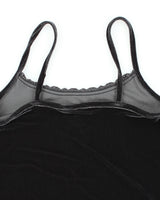 Y2k 00s Jessica Velvet Cami - S