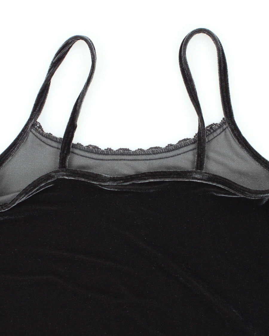 Y2k 00s Jessica Velvet Cami - S