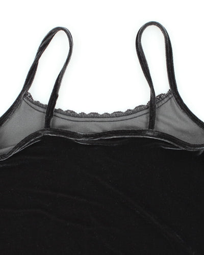 Y2k 00s Jessica Velvet Cami - S
