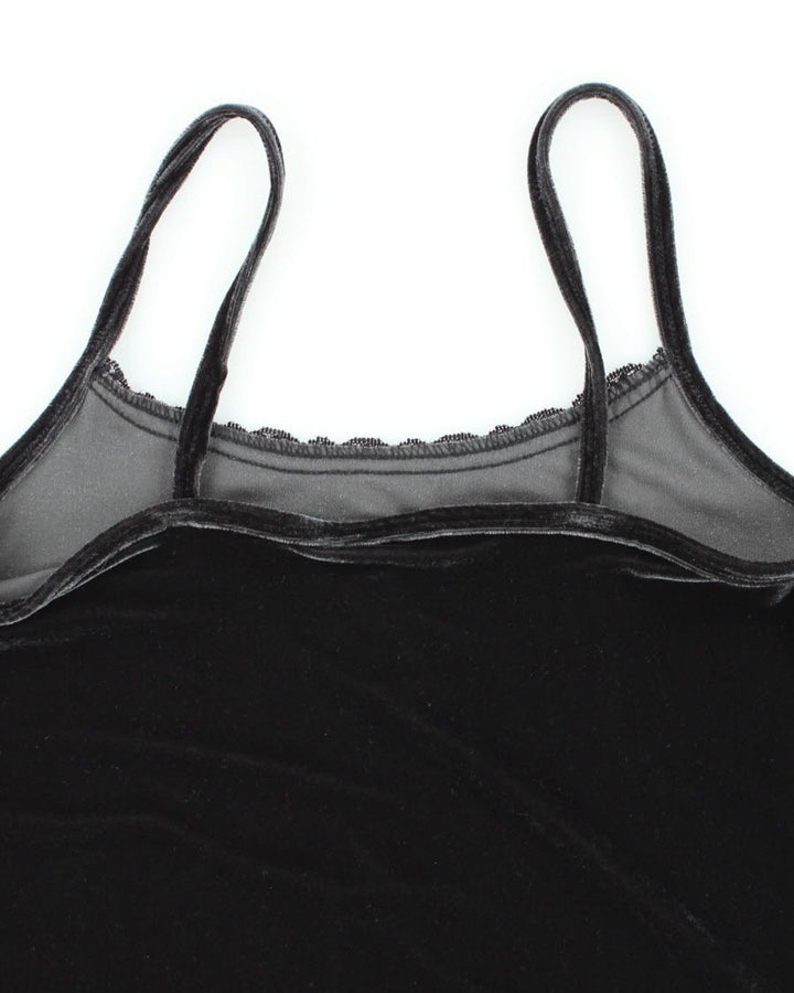 Y2k 00s Jessica Velvet Cami - S