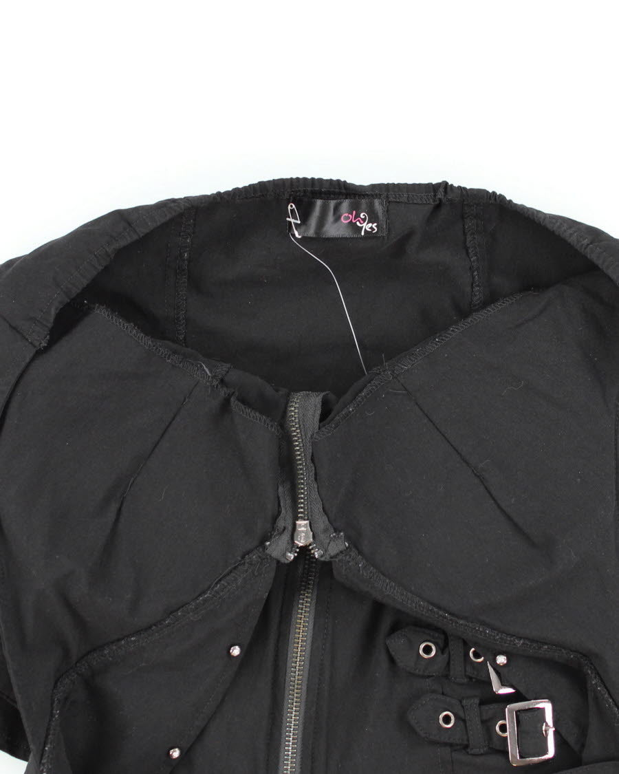 Y2k 00s Oh Yes Buckle Halter Top - L
