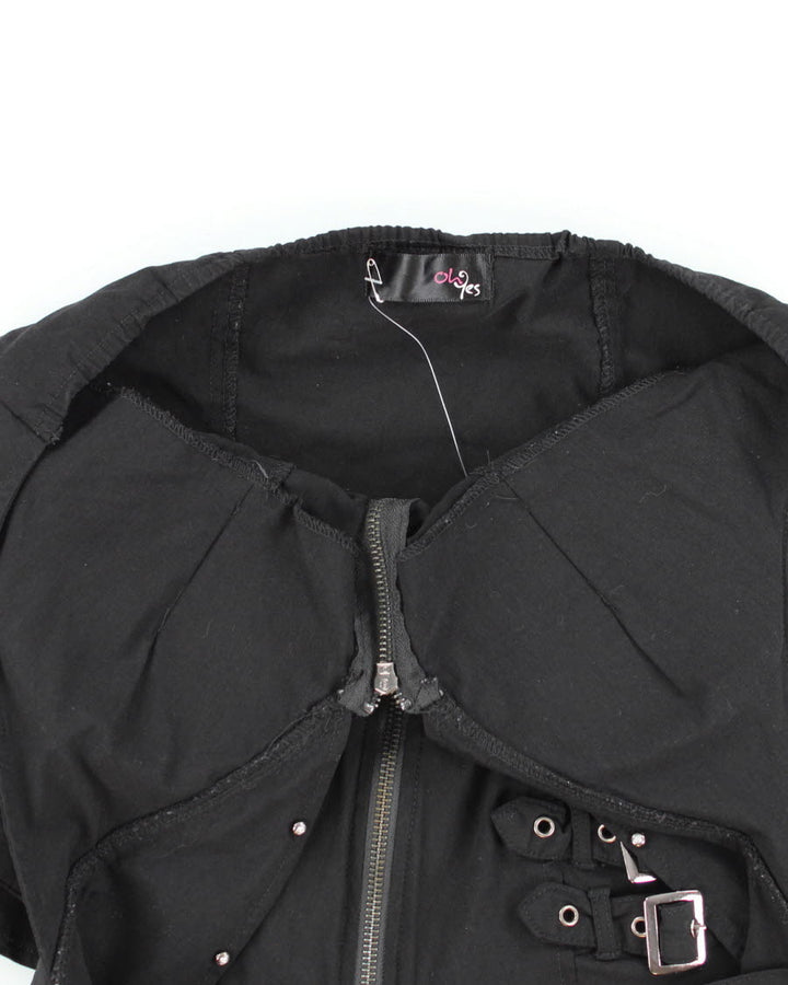 Y2k 00s Oh Yes Buckle Halter Top - L