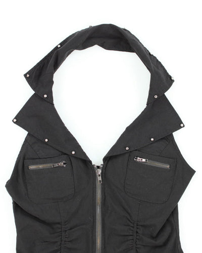 Y2k 00s Oh Yes Buckle Halter Top - L