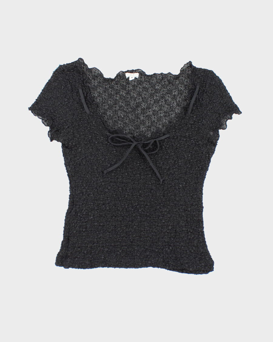 Y2k 00s XOXO Sheer Top - M
