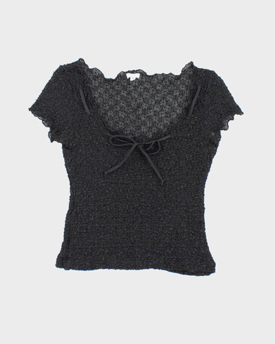 Y2k 00s XOXO Sheer Top - M