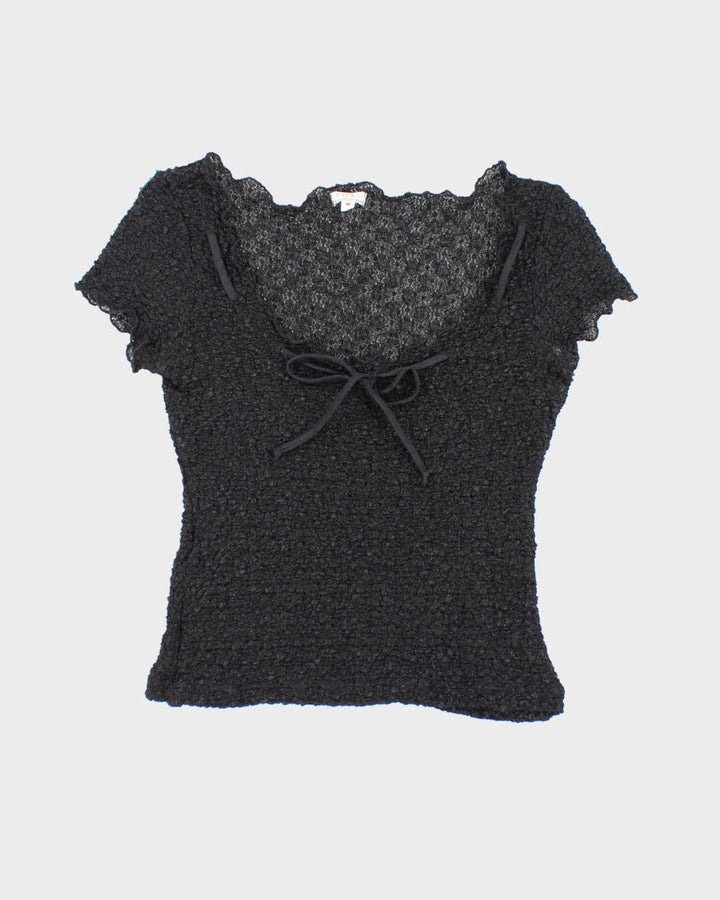 Y2k 00s XOXO Sheer Top - M