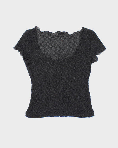 Y2k 00s XOXO Sheer Top - M
