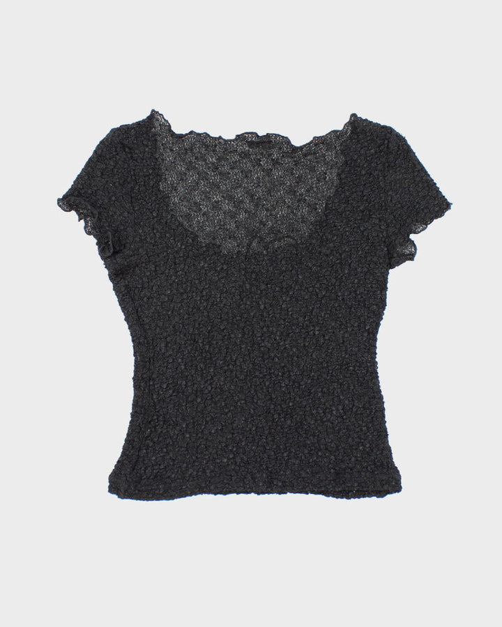 Y2k 00s XOXO Sheer Top - M