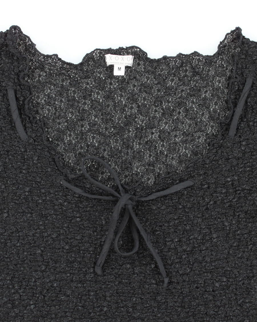 Y2k 00s XOXO Sheer Top - M
