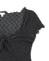Y2k 00s XOXO Sheer Top - M