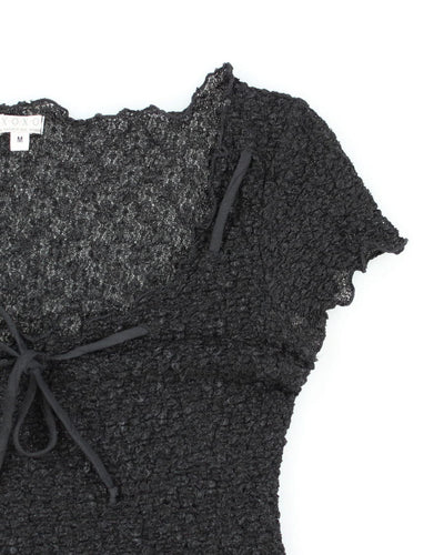Y2k 00s XOXO Sheer Top - M