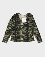 Deadstock Jessica Animal Print Velour Top - M