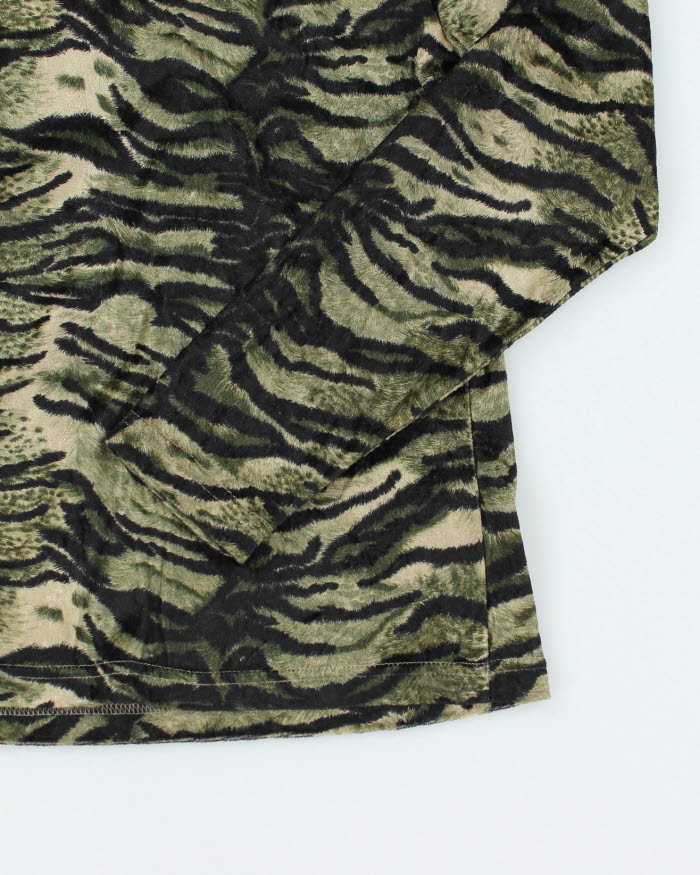 Deadstock Jessica Animal Print Velour Top - M