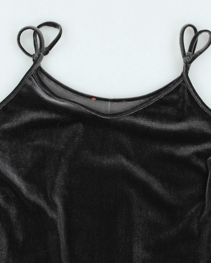 Y2k 00s Velvet Cami - M