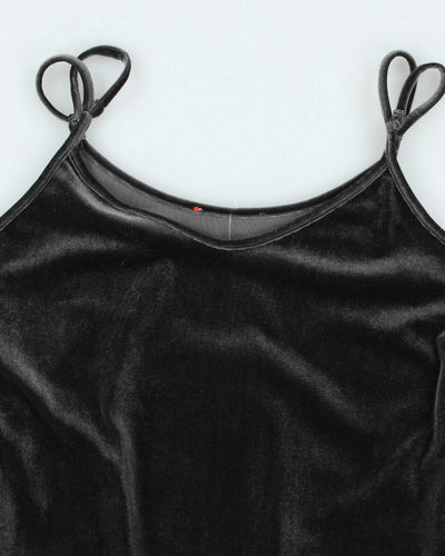 Y2k 00s Velvet Cami - M