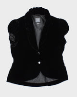 Armani Exchange Velvet Button-up Top - M