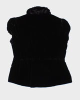Armani Exchange Velvet Button-up Top - M
