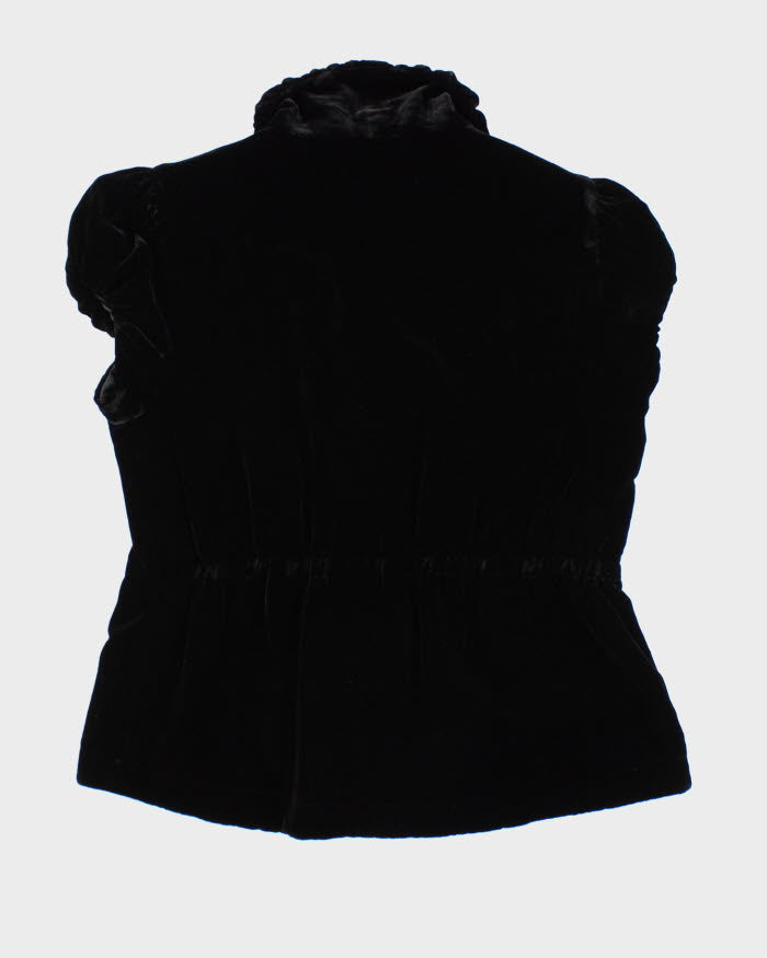 Armani Exchange Velvet Button-up Top - M