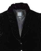 Armani Exchange Velvet Button-up Top - M