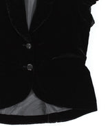 Armani Exchange Velvet Button-up Top - M