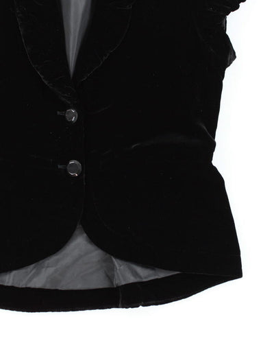 Armani Exchange Velvet Button-up Top - M